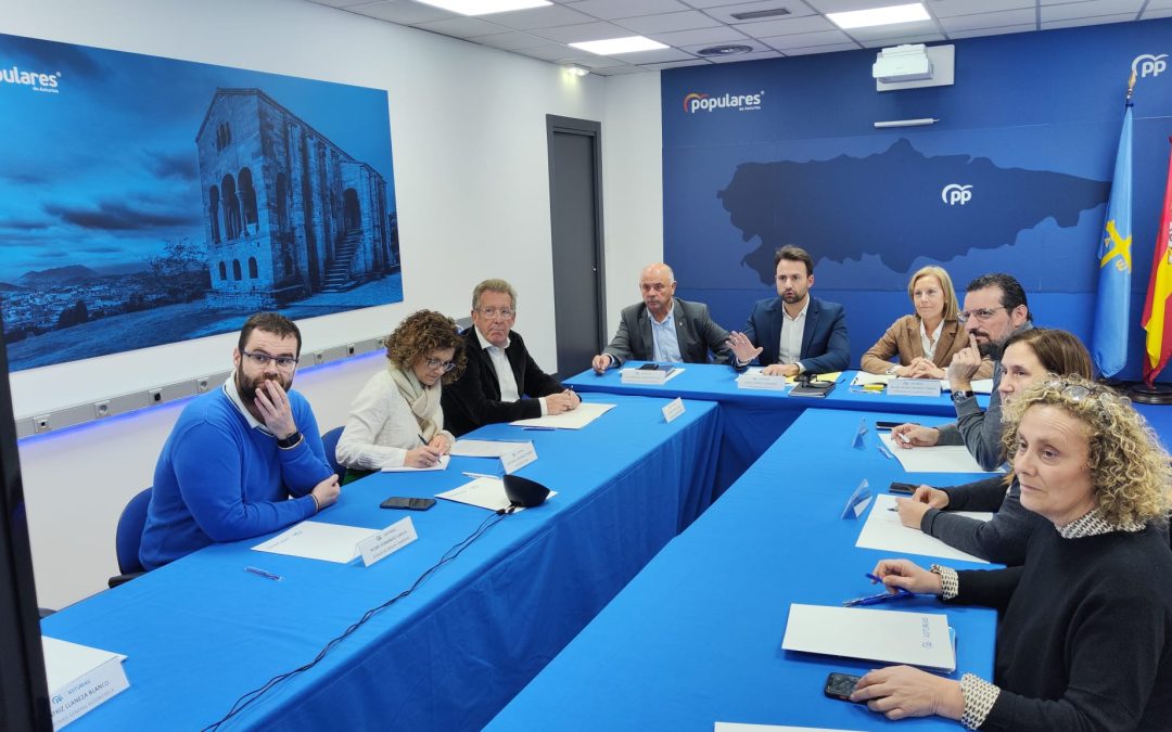 Álvaro Queipo se reúne con los alcaldes del Partido Popular y se muestran en contra de la supresión de áreas sanitarias, “una agresión a los asturianos y a nuestras comarcas”
