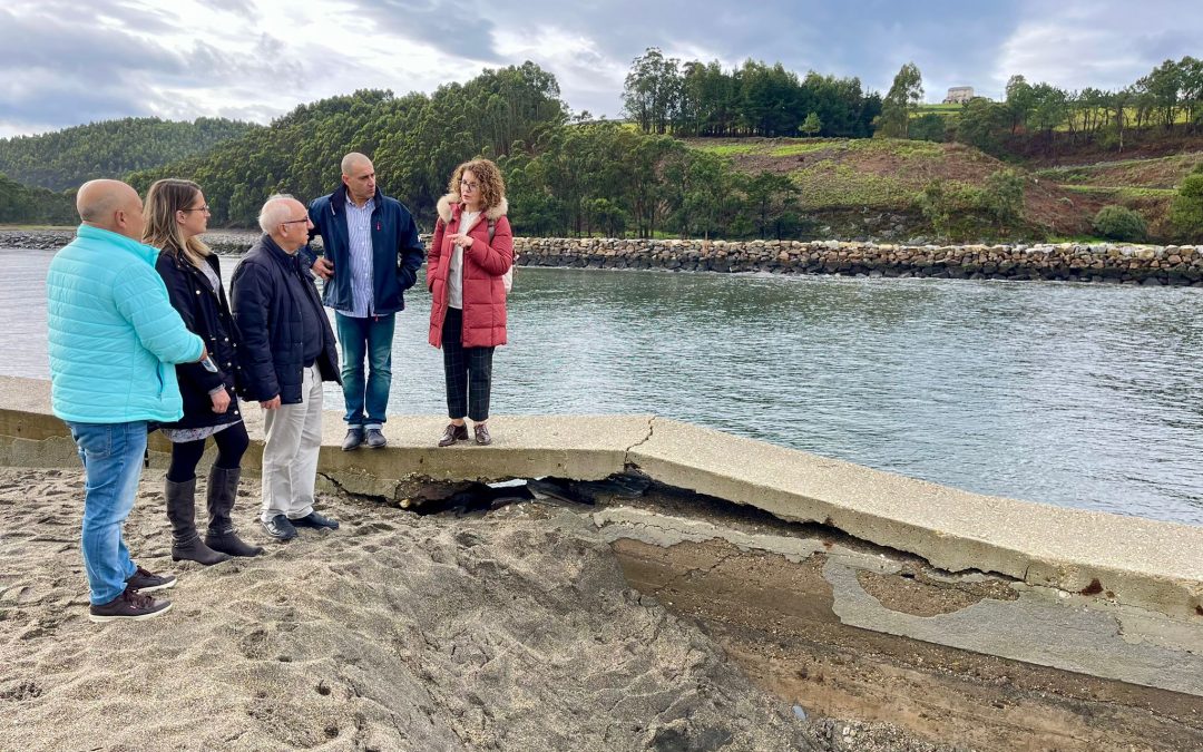 El Partido Popular critica los retrasos que acumulan las obras del espigón de Navia